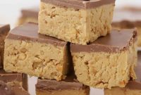 Chewy Peanut Butter Bars Recipe with No-Bake Option