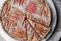 Rhubarb Frangipane Tart Recipe with Almond Filling