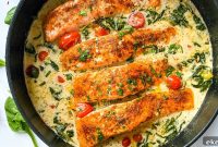 Coconut Milk Baked Salmon with Garlic and Lime