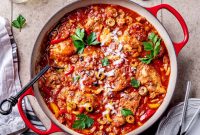 Oven-Braised Chicken Cacciatore: Rustic Italian Dinner Recipe
