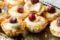 Mini White Chocolate Cranberry Tartlets for Holiday Baking