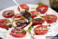Caprese Salad with Balsamic Glaze Recipe for Fresh Tomato Mozzarella