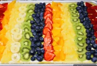 Colorful Fruit Pizza Recipe with Vibrant Glaze That Shines