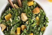 Citrus Caesar Salad with Crispy Baked Croutons