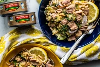 Citrus Herb Quinoa Salad with Seared Tuna