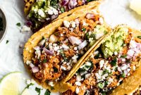 Chicken Tinga Tacos with Smoky Salsa and Crisp Slaw