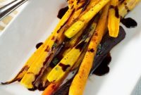 Honey-Roasted Rainbow Carrots with Balsamic Glaze