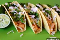 Sweet-Spicy Sriracha Chicken Tacos with Tangy Slaw