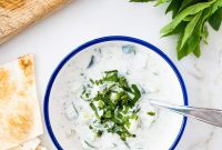 Lebanese Cucumber and Yogurt Salad (Khyar Bi Laban)