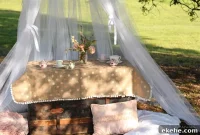 Hanging Tulle Tent for Tea Parties and Photo Backdrops