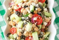 Mediterranean Chickpea Salad with Feta & Fresh Herbs