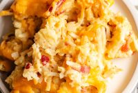 Cheesy Bacon Hashbrown Casserole Recipe with Crispy Topping