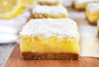 Gingersnap Crust Lemon Bars with Zesty Citrus Filling