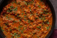 Smoky North Indian Chicken Angara with Creamy Chili Sauce & Tofu