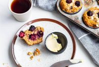 Apple and Blackberry Muffins with Cinnamon Streusel