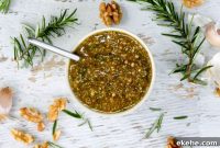 Walnut and Rosemary Pesto Recipe for Pasta, Sandwiches & Dip