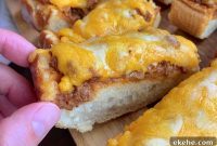 Sloppy Joe French Bread Slices Recipe: Savory Melted Sandwich Toasts