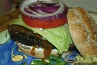Blackened Tuna Burger Recipe with Cilantro Lime Slaw
