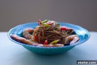 Spicy Shrimp Noodle Salad with Thai Chili Dressing