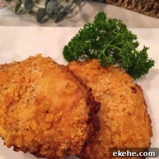 Two Oven Fried Pork Chops