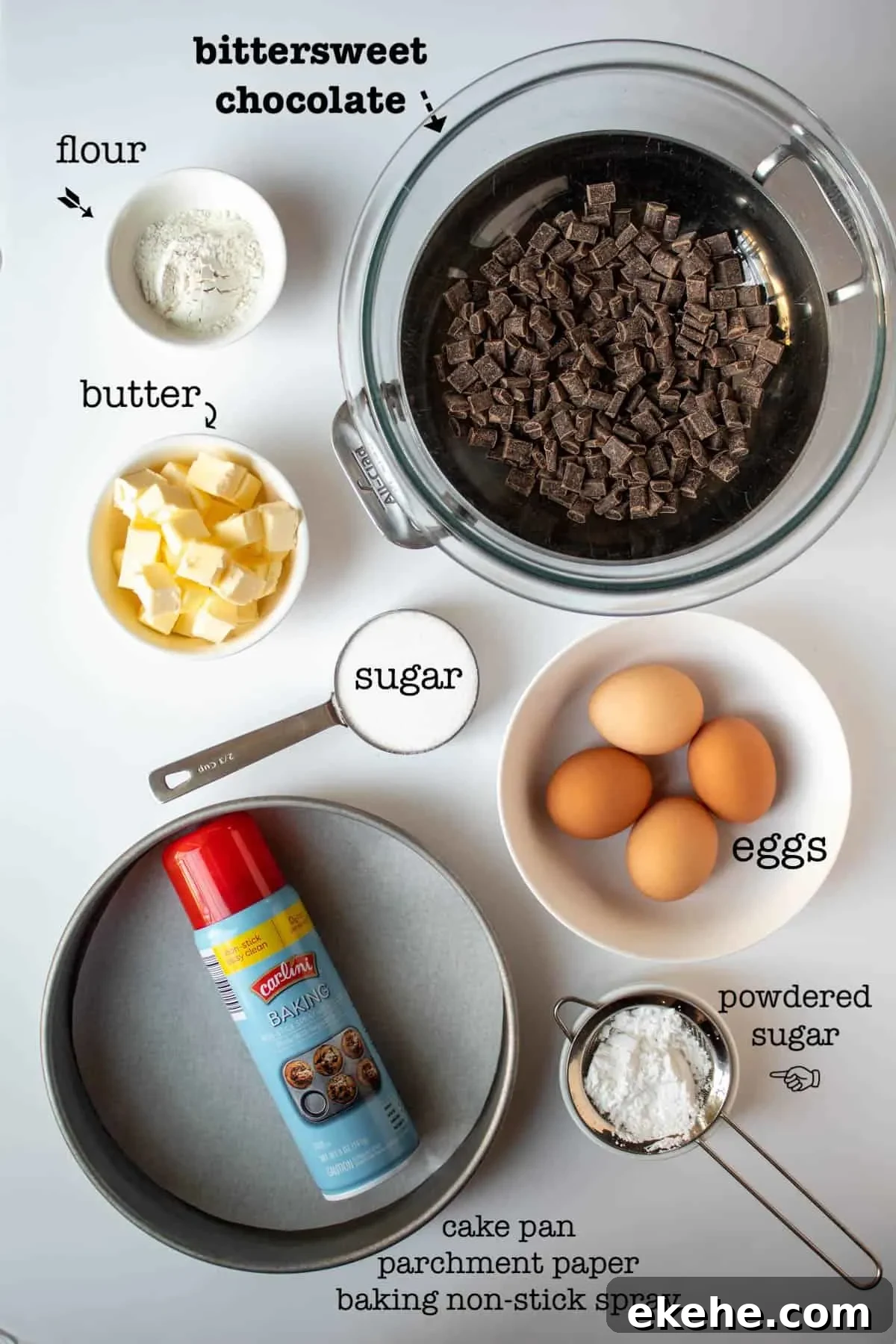 Ingredients photo, labeled on white board.