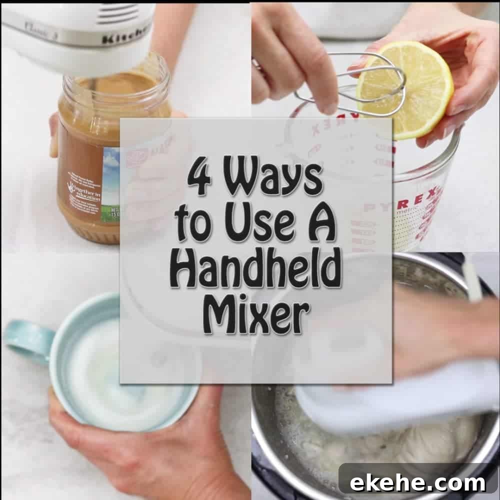 Collage of 4 Ways to Use Mixer with title text overlay.