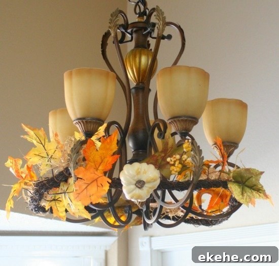 Dining table with vinyl Halloween tablecloth