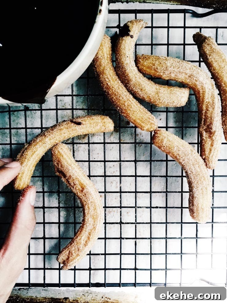 The simplest and very best Spanish churros recipe. Great for any time of the year and perfect served with chocolate dipping sauce. | sophisticatedgourmet.com