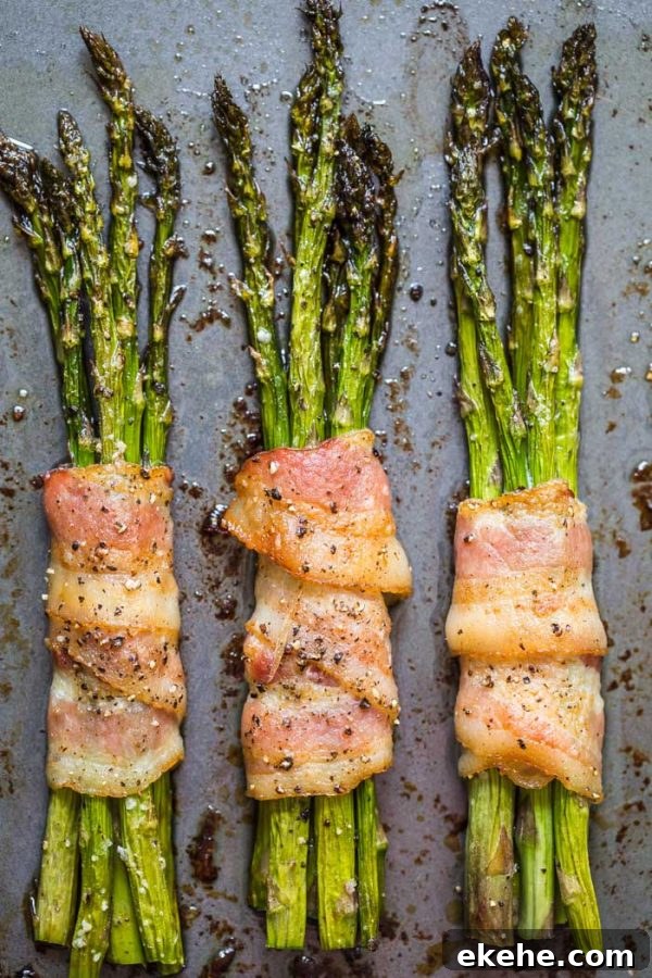 bacon wrapped asparagus bundles