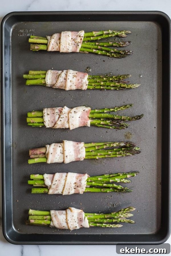 how to make bacon wrapped asparagus