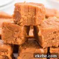peanut butter fudge with a bite taken out