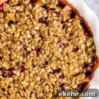 cranberry apple crisp