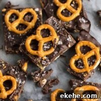 Vegan Chocolate Sea Salt Pretzel Bark