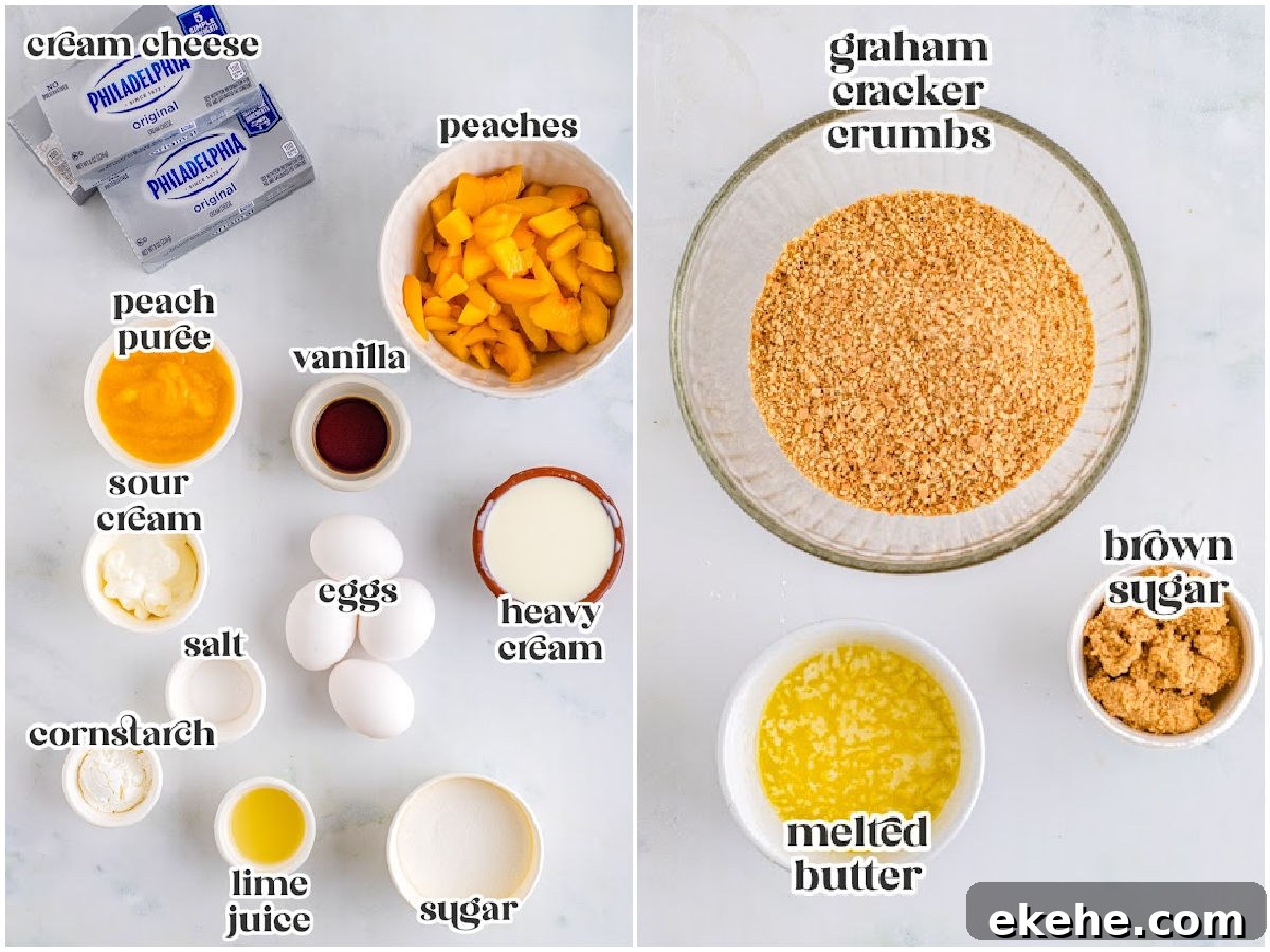 All of the ingredients for this recipe labeled with text overlay.