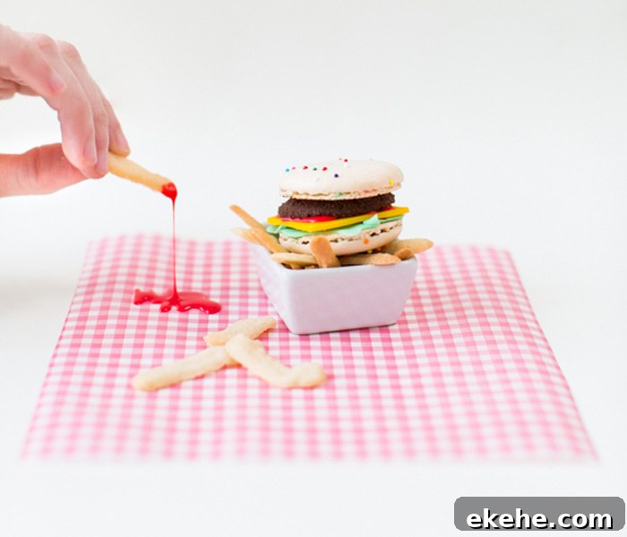 Hamburger Macaroon Cookies
