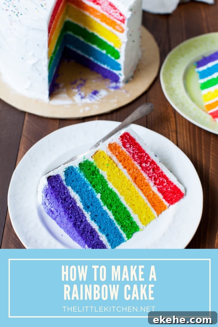 Rainbow Cake from thelittlekitchen.net