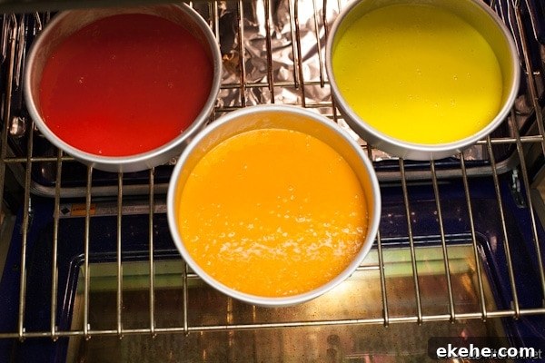 Rainbow Birthday Cake from thelittlekitchen.net