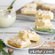 Cardamom Spiced Cookie Bars with Eggnog Cream Cheese Frosting by Baking The Goods