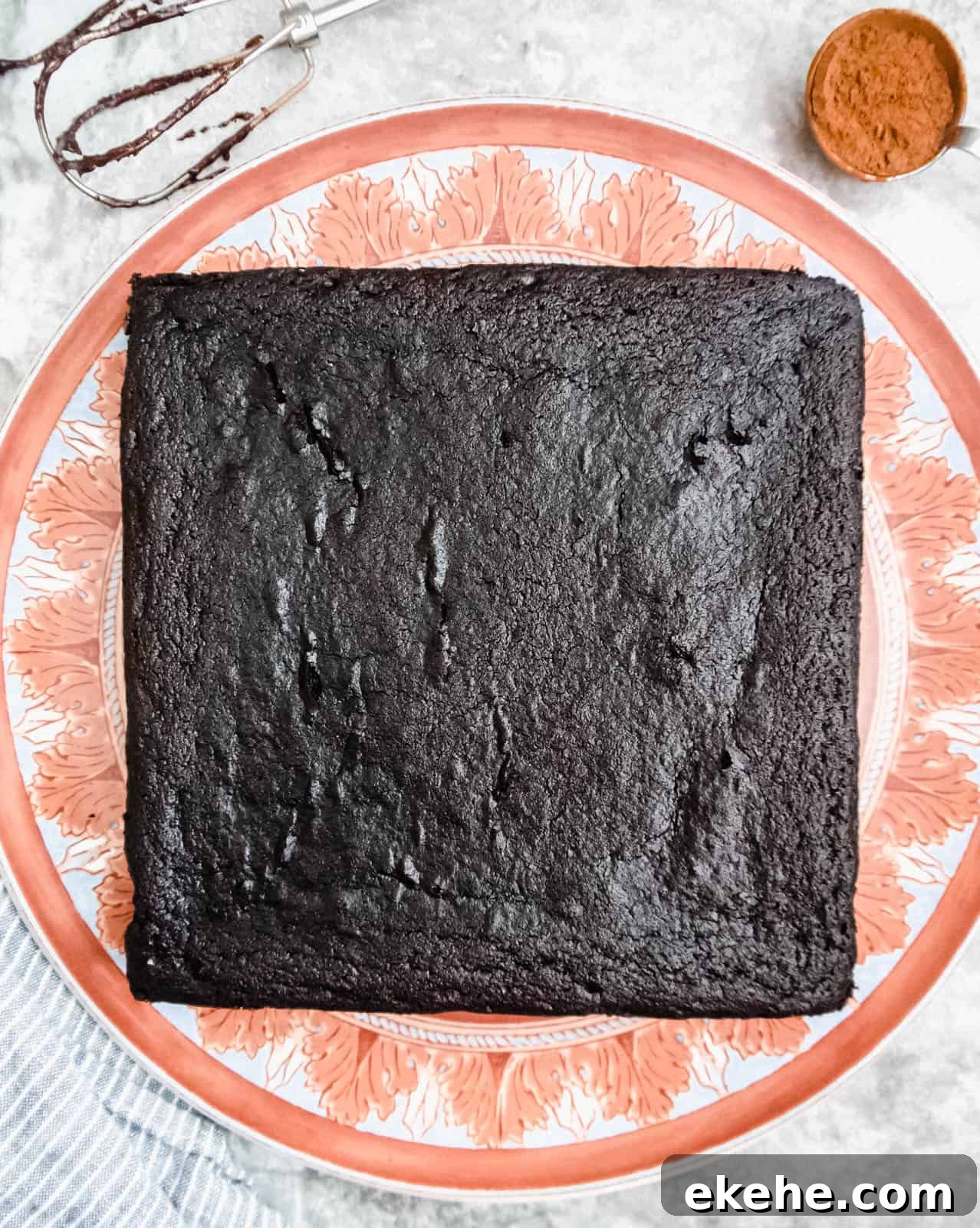 Paleo Single Layer Chocolate Cake with Chocolate Frosting (Dairy-free, GF) | Perchance to Cook, www.perchancetocook.com