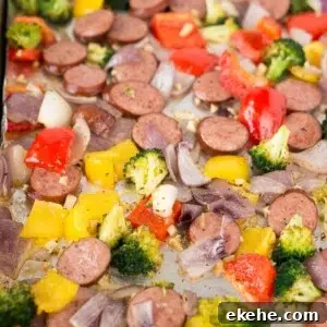 roasted vegetables and sausage recipe - low carb keto paleo whole30