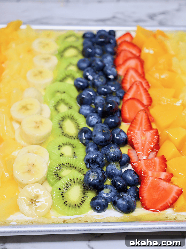 Fruit pizza recipe with glaze