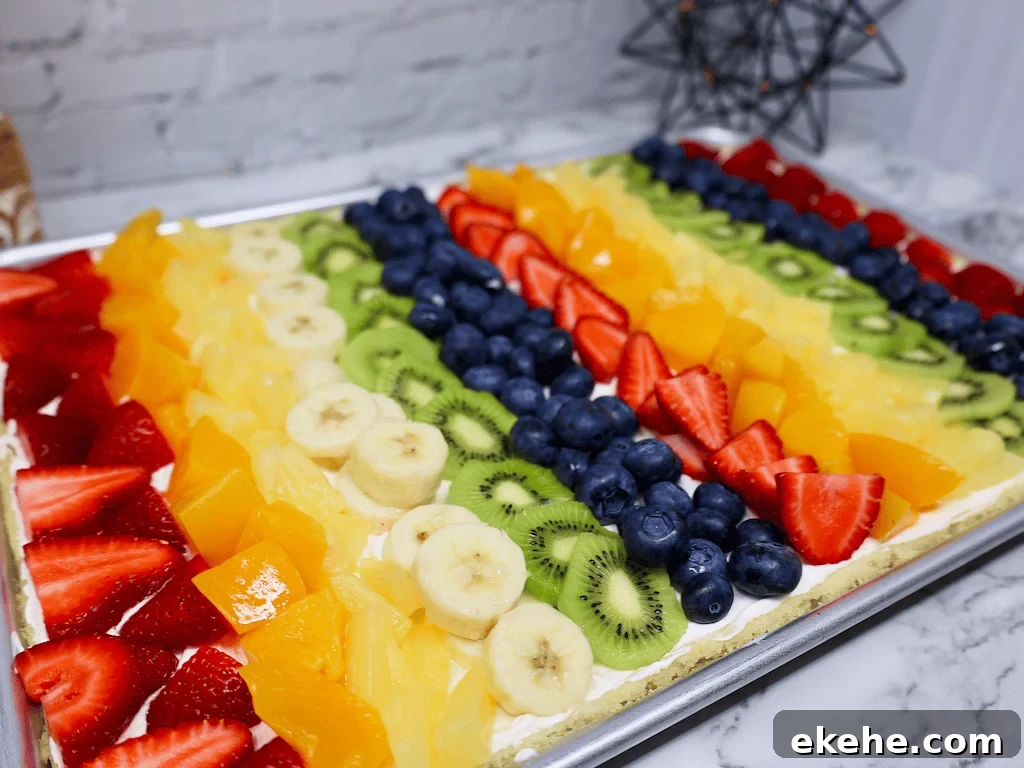 recipe for fruit pizza with glaze