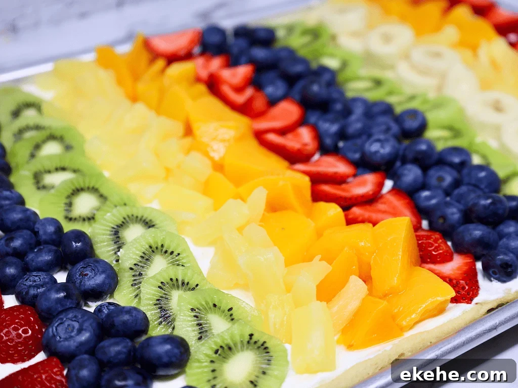 Fruit Pizza with fruit juice glaze