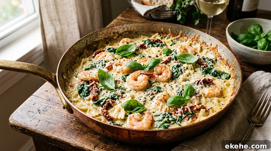 Creamy Tuscan Shrimp (25 Minutes)