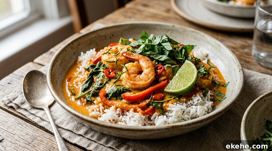 Thai Coconut Curry Shrimp (20 Minutes)