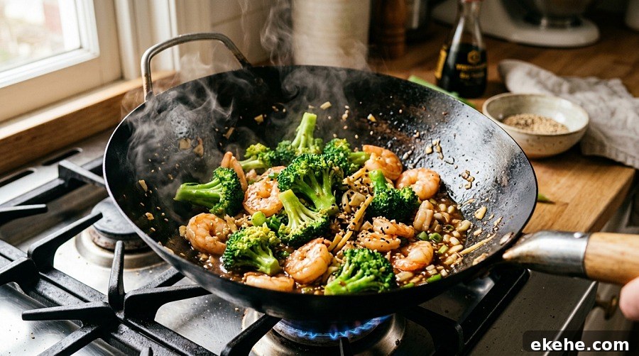 Shrimp and Broccoli Stir-Fry (20 Minutes)