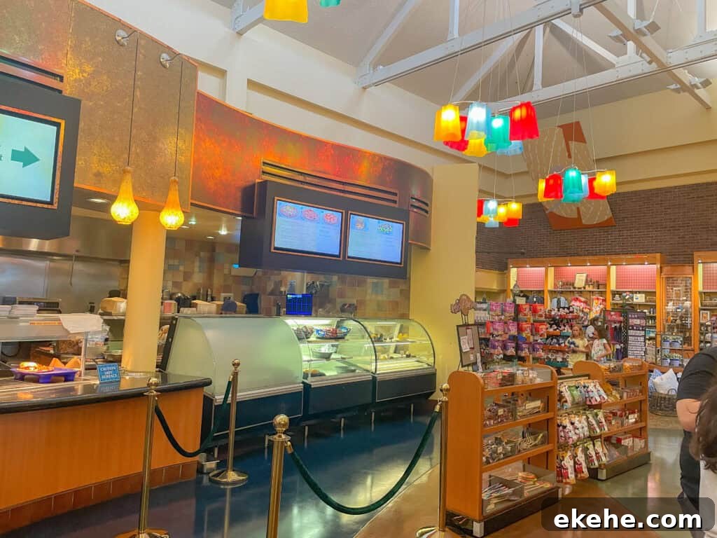 walk up counter for Artist's Palette.