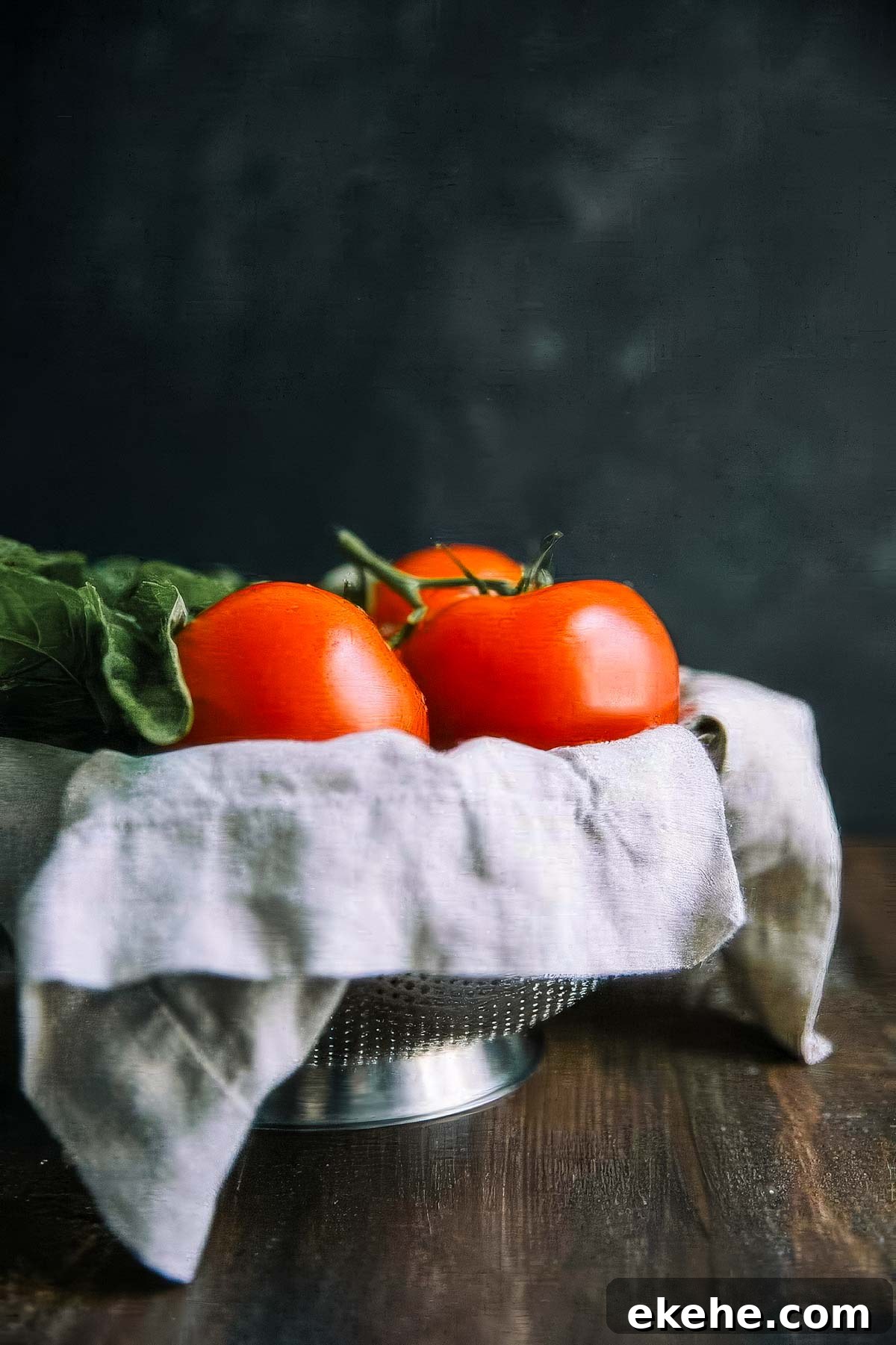 a basket filled with fresh ingredients for authentic italian marinara sauce