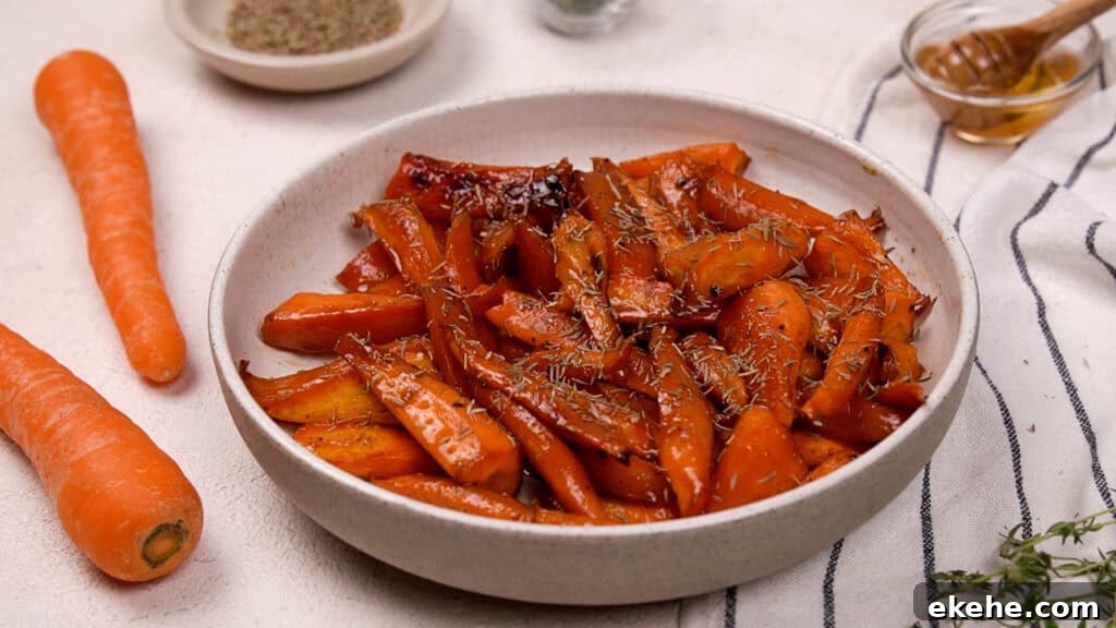 Glazed Carrots in a bowl