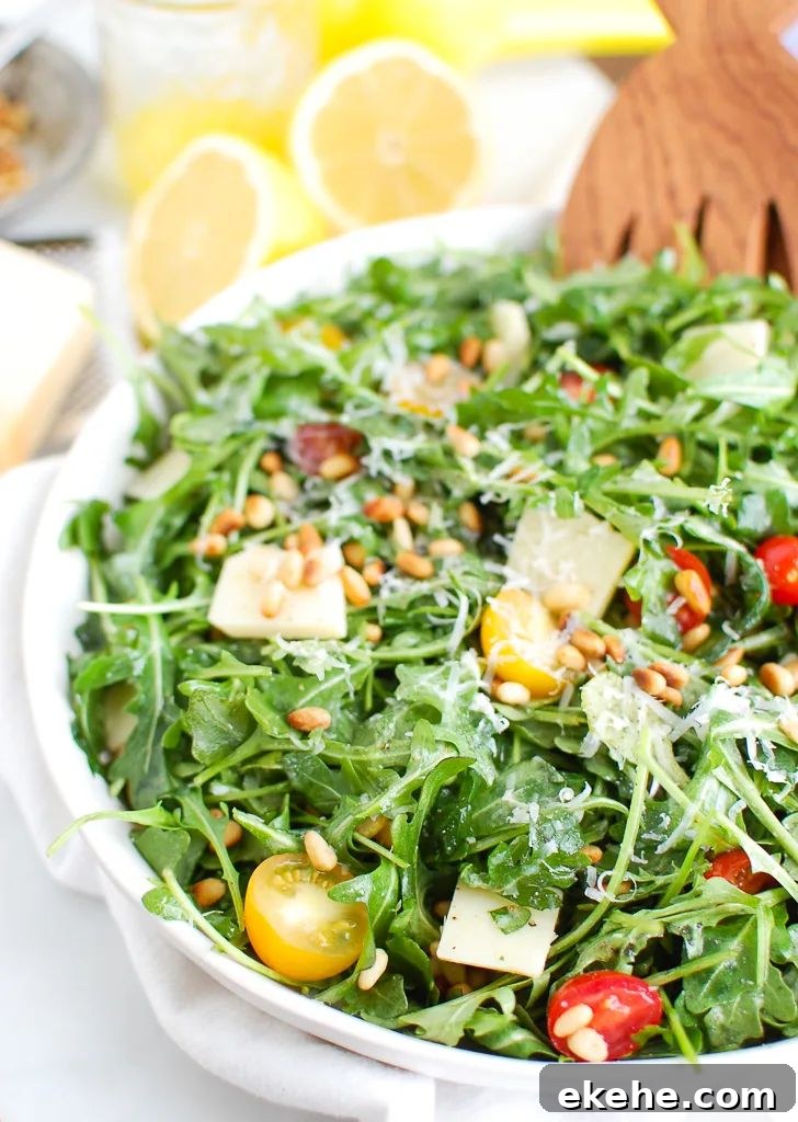 lemon arugula salad